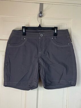 Kuhl Splash 8 Inch  Womens Shorts Size 12 Charcoal Gray Hiking Outdoor